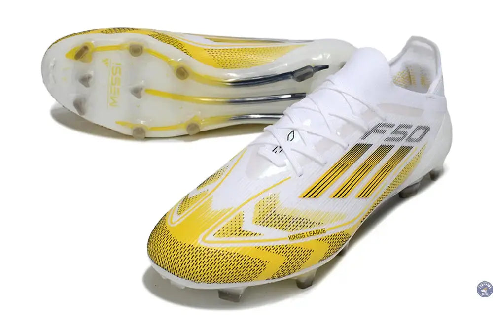 Image of F50 Elite Lacets FG - Blanc/Jaune/Noir