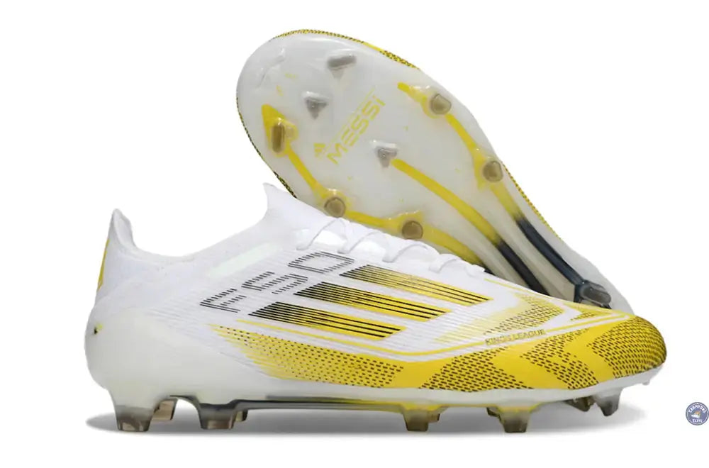 Image of F50 Elite Lacets FG - Blanc/Jaune/Noir