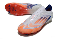 Image of F50 Elite Lacets FG - Blanc/Orange/Bleu