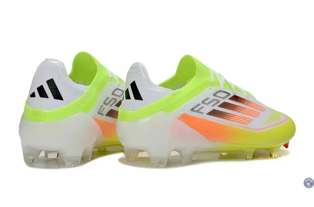Image of F50 Elite Lacets FG - Blanc/Vert/Jaune/Orange