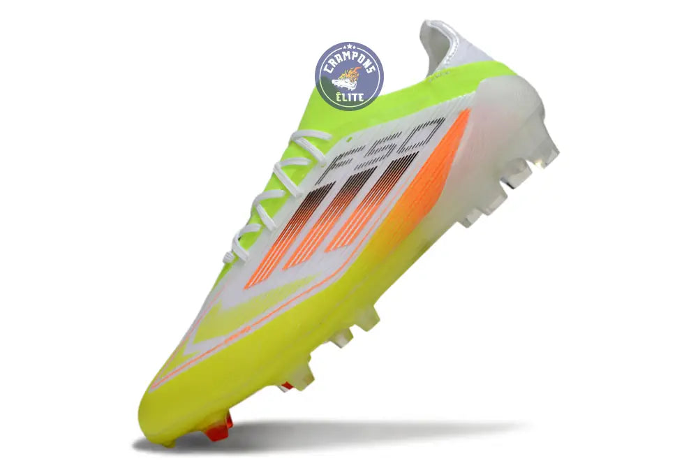 Image of F50 Elite Lacets FG - Blanc/Vert/Jaune/Orange