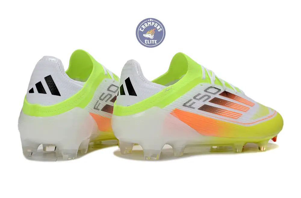 Image of F50 Elite Lacets FG - Blanc/Vert/Jaune/Orange