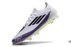 F50 Elite Lacets FG - Blanc/Violet/Jaune Fluo/Noir