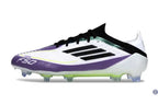 F50 Elite Lacets FG - Blanc/Violet/Noir/Jaune Fluo