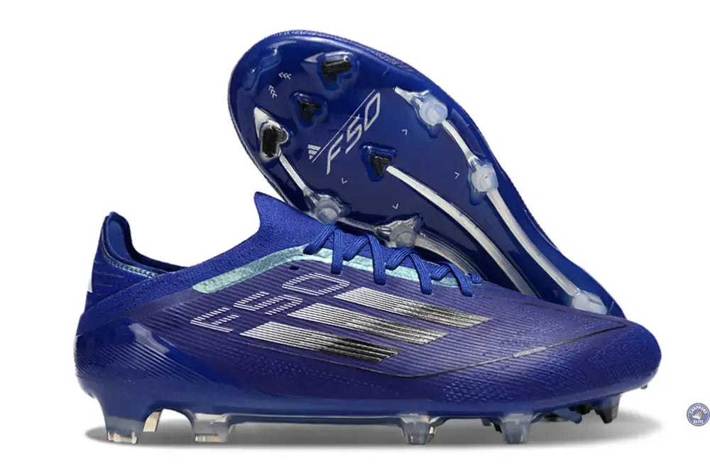 Image of F50 Elite Lacets FG - Bleu/Noir/Argenté