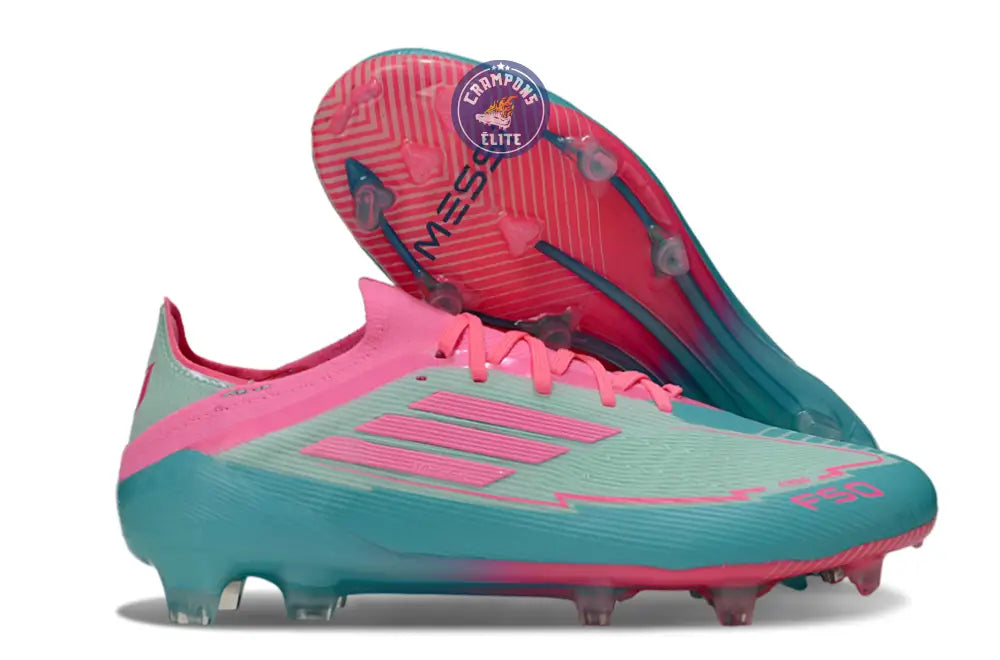 Image of F50 Elite Lacets FG - Bleu Turquoise/Bleu/Rose