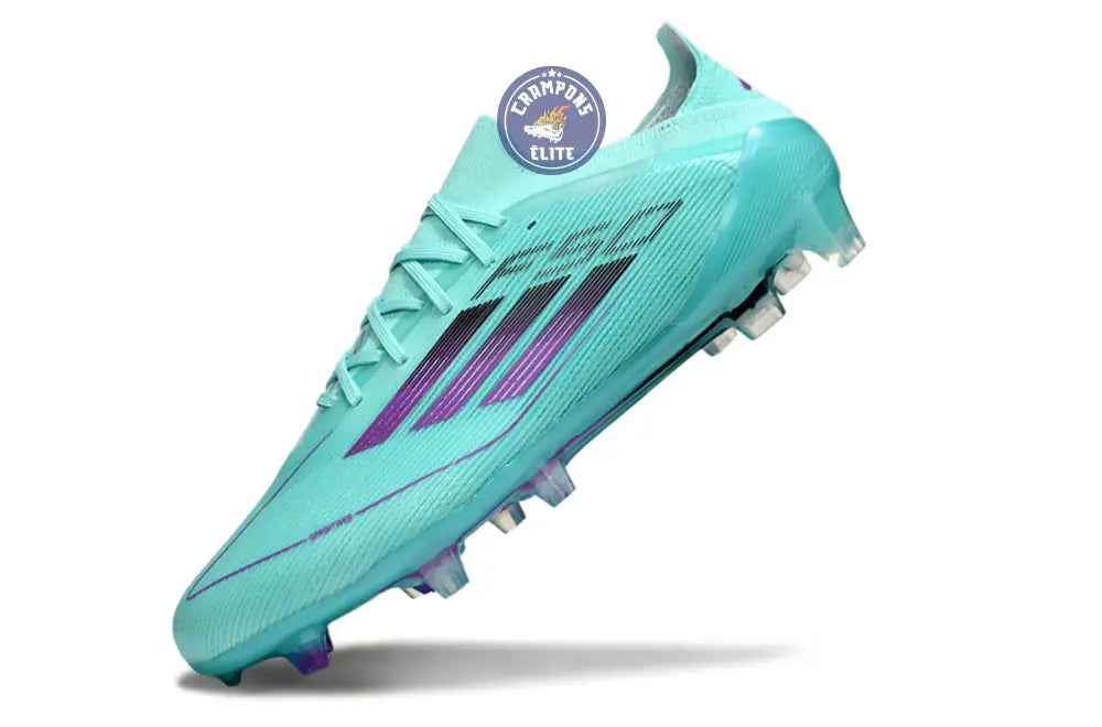 F50 Elite Lacets FG - Bleu Turquoise/Violet