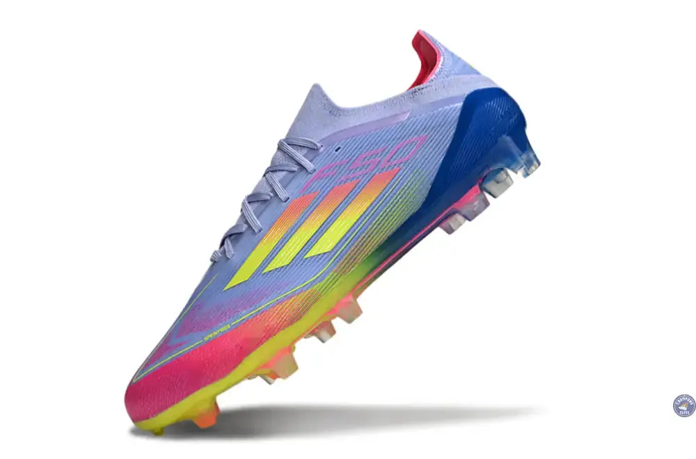Image of F50 Elite Lacets FG - Blue Fusion/Vert/Rose