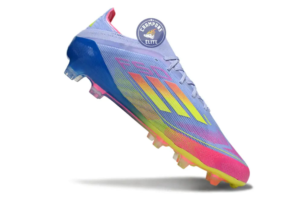 Image of F50 Elite Lacets FG - Blue Fusion/Vert/Rose