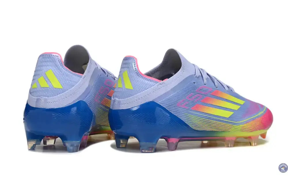 Image of F50 Elite Lacets FG - Blue Fusion/Vert/Rose