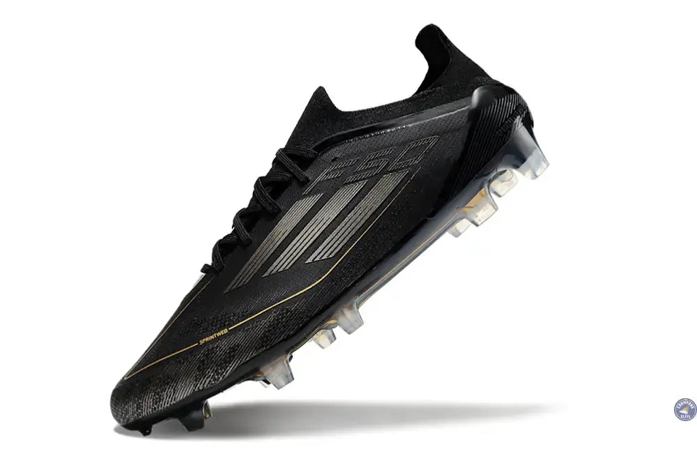 Image of F50 Elite Lacets FG Dark Spark - Noir/Argenté/Doré