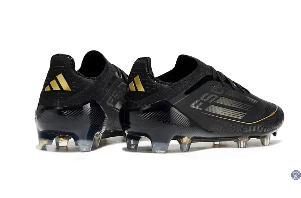 F50 Elite Lacets FG Dark Spark - Noir/Argenté/Doré