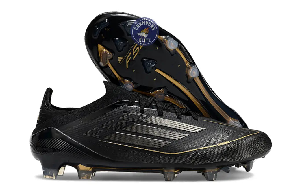 Image of F50 Elite Lacets FG Dark Spark - Noir/Argenté/Doré