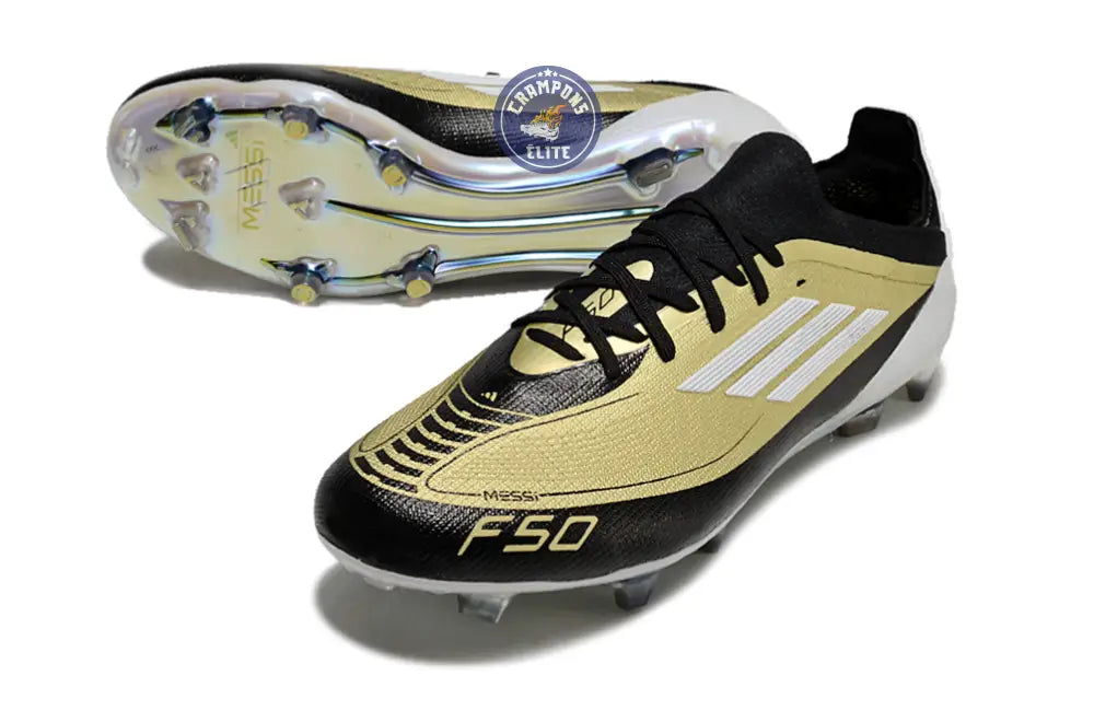 Image of F50 Elite Lacets FG - Doré/Blanc/Noir