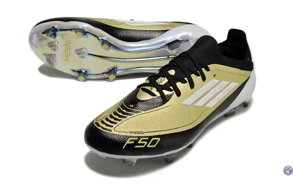 Image of F50 Elite Lacets FG - Doré/Blanc/Noir