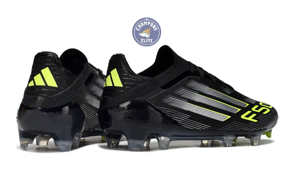 Image of F50 Elite Lacets FG - Noir/Argenté/Jaune Fuo