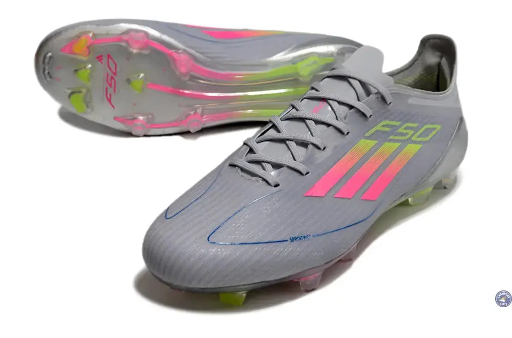 Image of F50 Elite Lacets FG - Gris/Multicolor