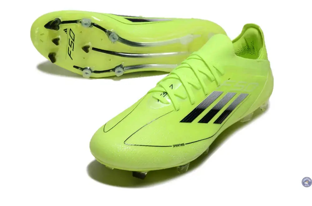 Image of F50 Elite Lacets FG - Jaune Fluo/Noir