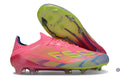 F50 Elite Lacets FG Mystic Victory - Rose/Vert/Blue Fusion