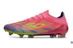 F50 Elite Lacets FG Mystic Victory - Rose/Vert/Blue Fusion