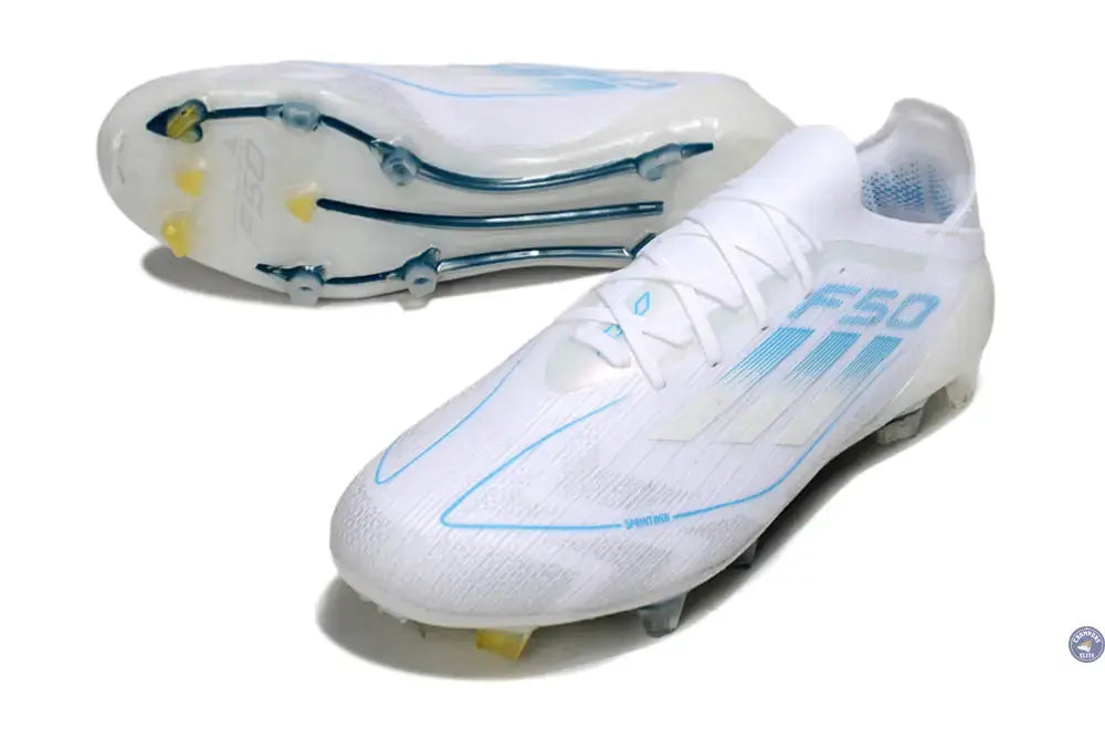 Image of F50 Elite Lacets FG Polar Victory - Blanc/Argenté/Bleu