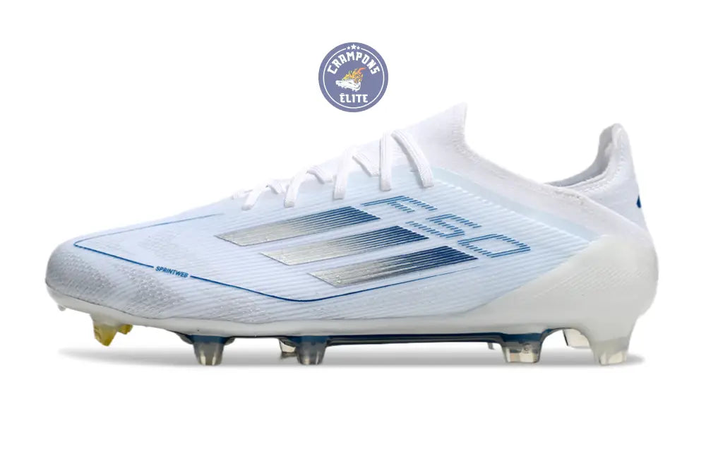 Image of F50 Elite Lacets FG Polar Victory - Blanc/Argenté/Bleu
