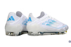 F50 Elite Lacets FG Polar Victory - Blanc/Argenté/Bleu