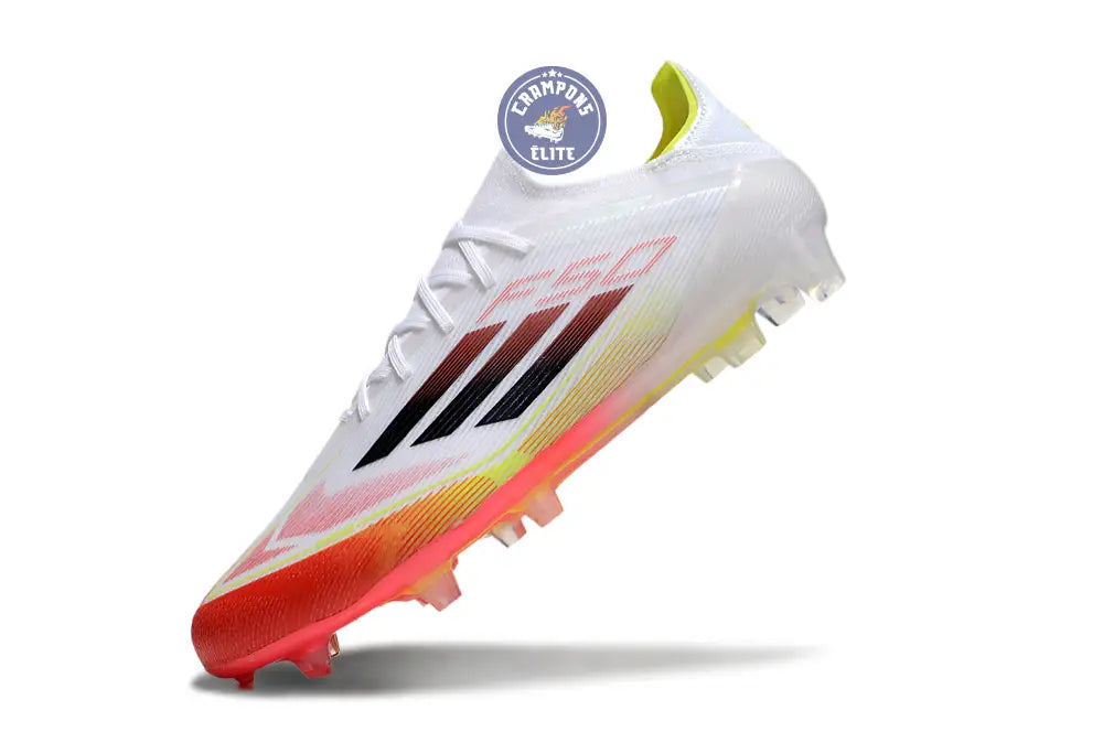 F50 Elite Lacets FG Pure Victory - Blanc/Noir/Jaune