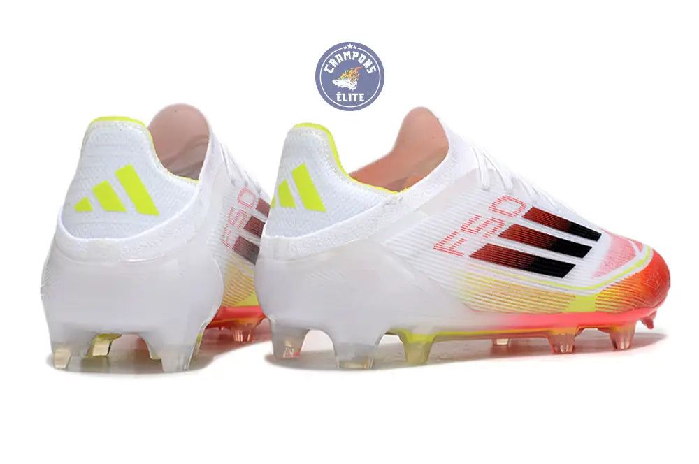Image of F50 Elite Lacets FG Pure Victory - Blanc/Noir/Jaune