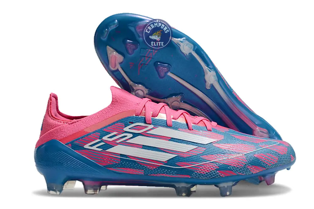 Image of F50 Elite Lacets FG Reemergence - Bleu/Blanc/Rose