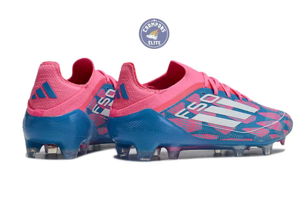 Image of F50 Elite Lacets FG Reemergence - Bleu/Blanc/Rose
