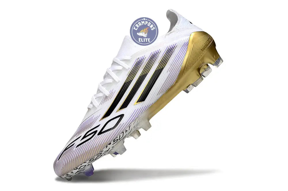 Image of F50 Elite Lacets FG Road to Glory - Blanc/Noir/Doré