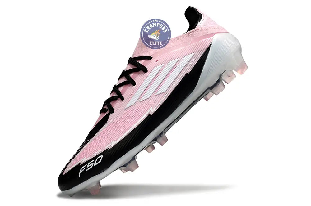 Image of F50 Elite Lacets FG - Rose/Blanc/Noir