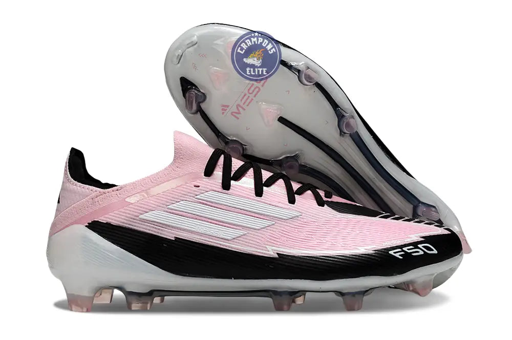 Image of F50 Elite Lacets FG - Rose/Blanc/Noir