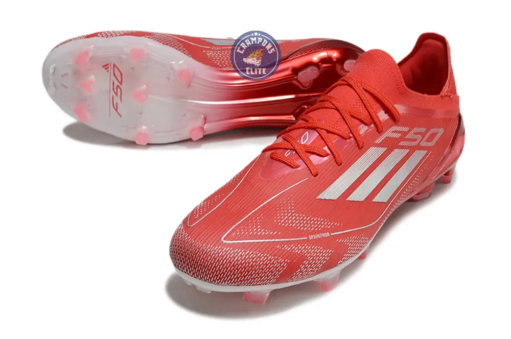 Image of F50 Elite Lacets FG - Rouge/Blanc
