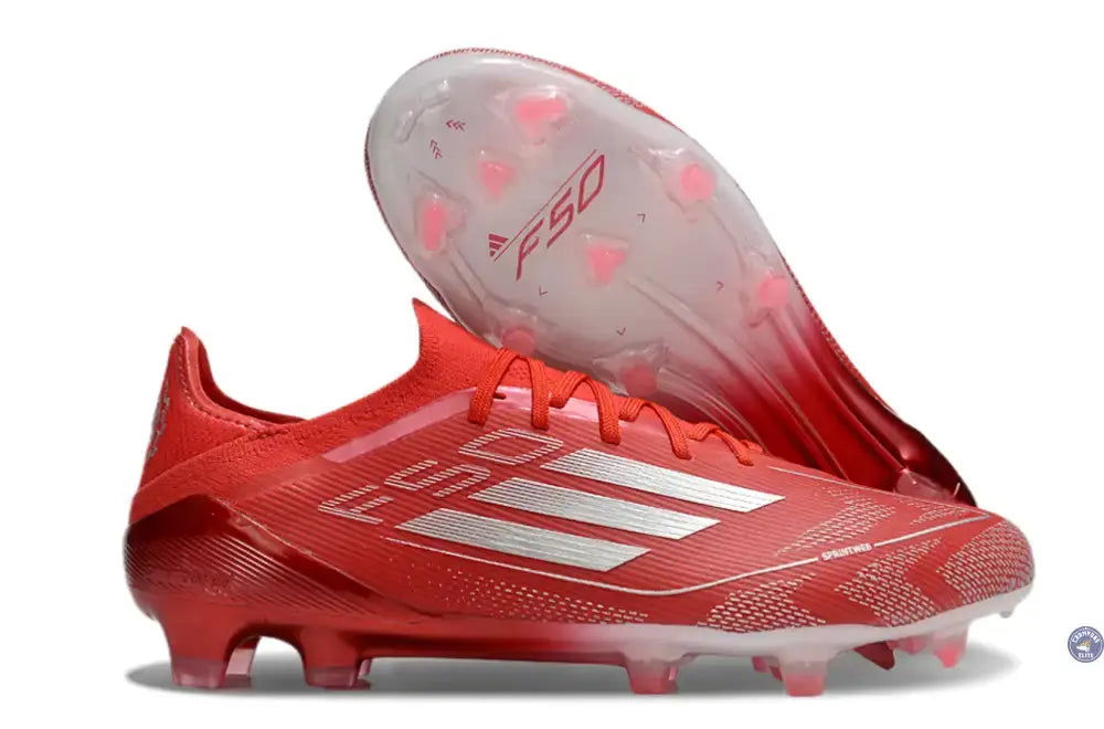 Image of F50 Elite Lacets FG - Rouge/Blanc