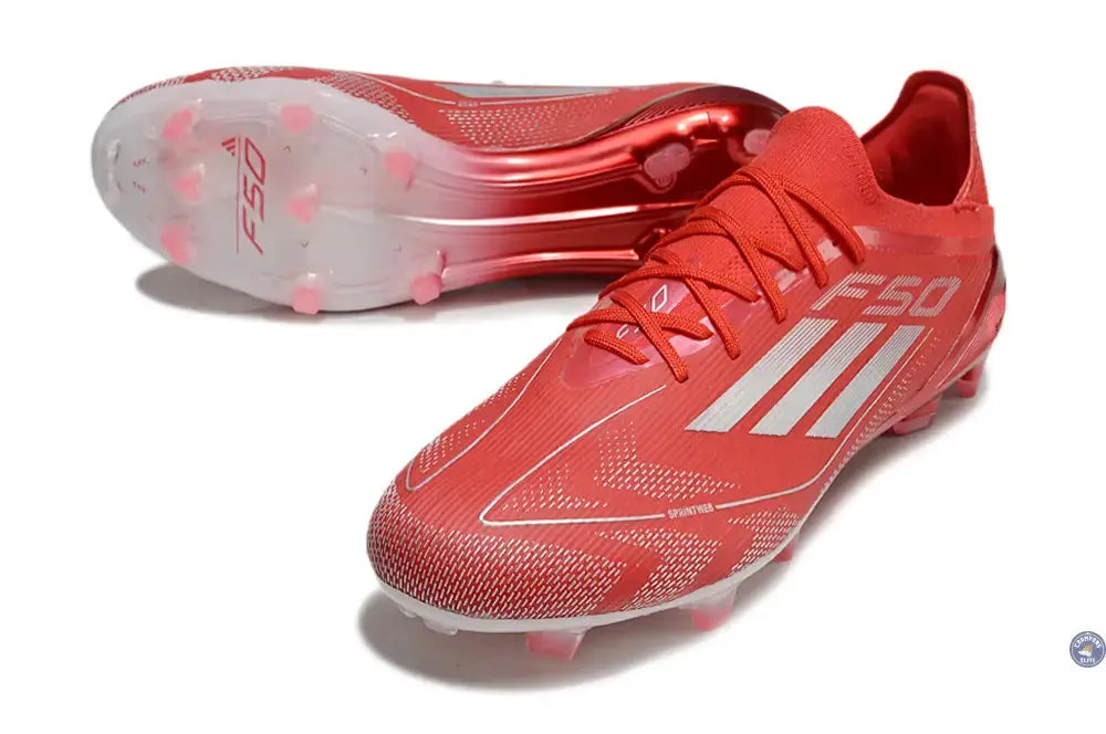 Image of F50 Elite Lacets FG - Rouge/Blanc