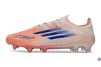 F50 Elite Lacets FG - Beige/Orange/Bleu