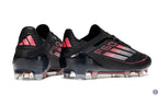 F50 Elite Lacets FG Stealth Victory - Noir/Argenté/Lucid Red