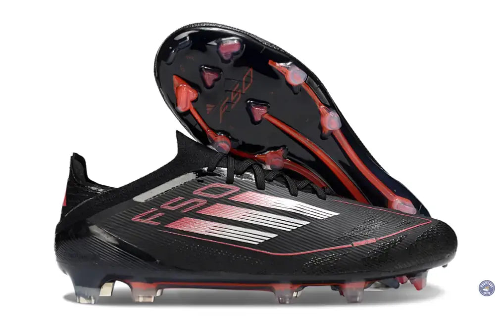 Image of F50 Elite Lacets FG Stealth Victory - Noir/Argenté/Lucid Red