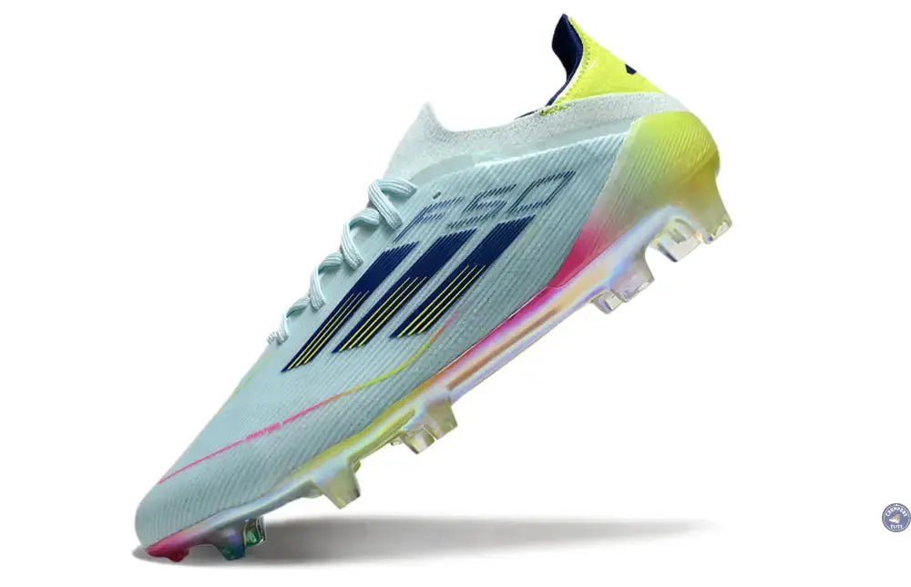 Image of F50 Elite Lacets FG Stellar Icon - Almost Blue/Bleu/Jaune