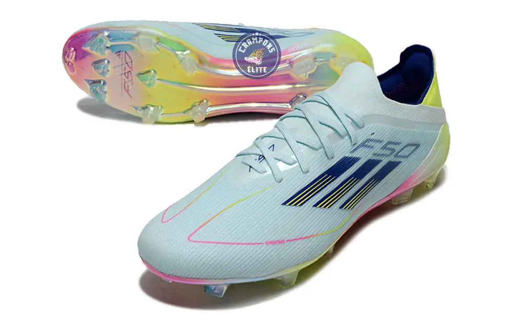 Image of F50 Elite Lacets FG Stellar Icon - Almost Blue/Bleu/Jaune