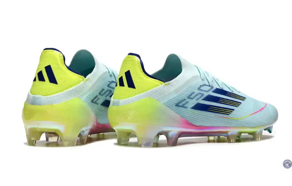 Image of F50 Elite Lacets FG Stellar Icon - Almost Blue/Bleu/Jaune