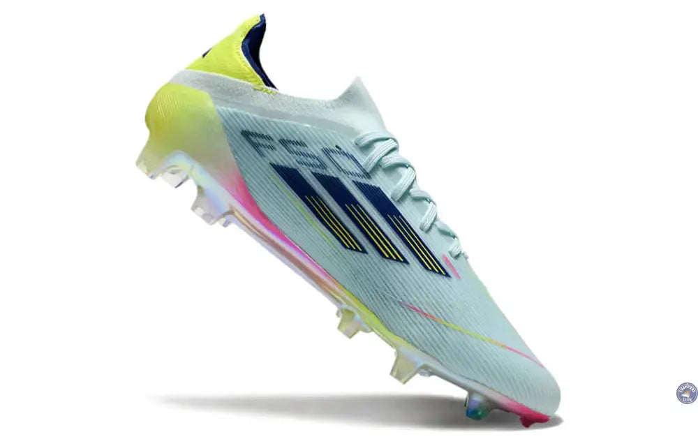 Image of F50 Elite Lacets FG Stellar Icon - Almost Blue/Bleu/Jaune