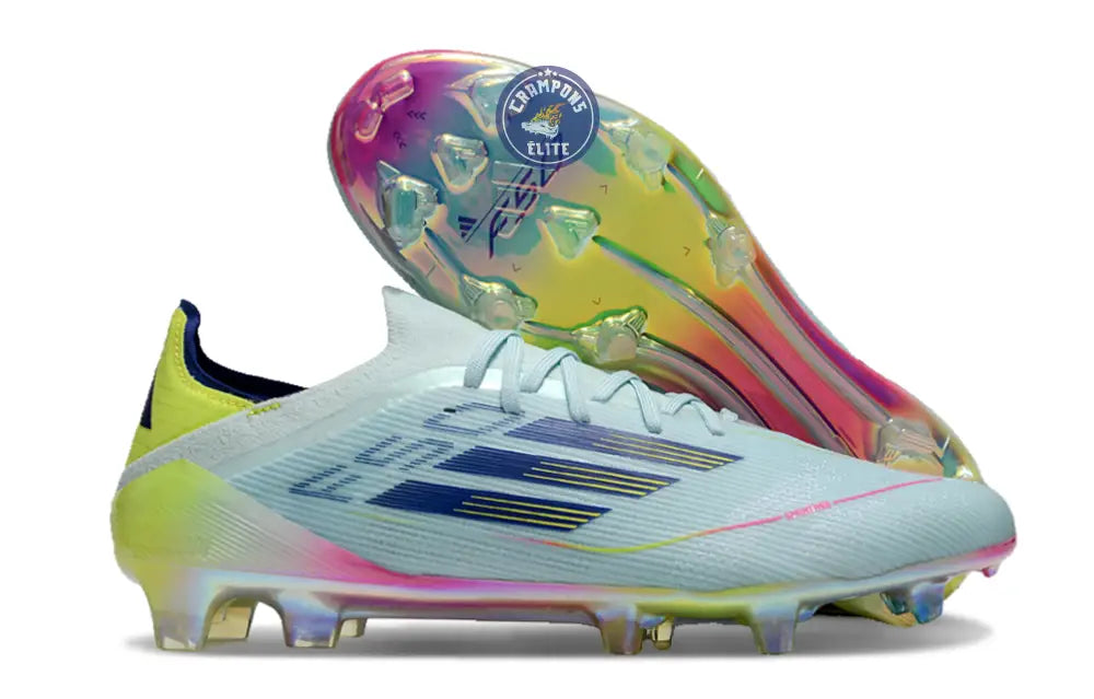 Image of F50 Elite Lacets FG Stellar Icon - Almost Blue/Bleu/Jaune