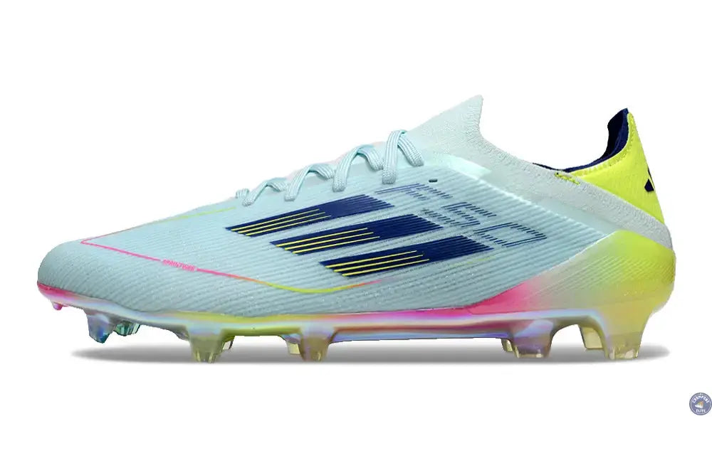 F50 Elite Lacets FG Stellar Icon - Almost Blue/Bleu/Jaune