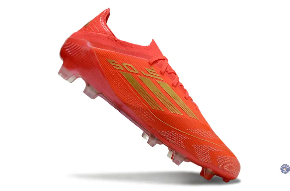 F50 Elite Lacets FG Two Horizons - Rouge/Doré/Rouge ÉDITION LIMITÉE