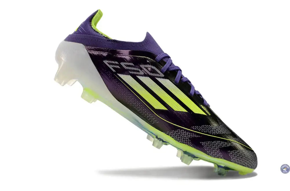 F50 Elite Lacets FG - Violet/Jaune Fluo/Gris