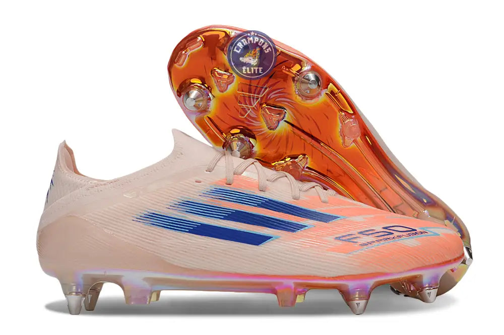 Image of F50 Elite Lacets SG - Beige/Orange/Bleu