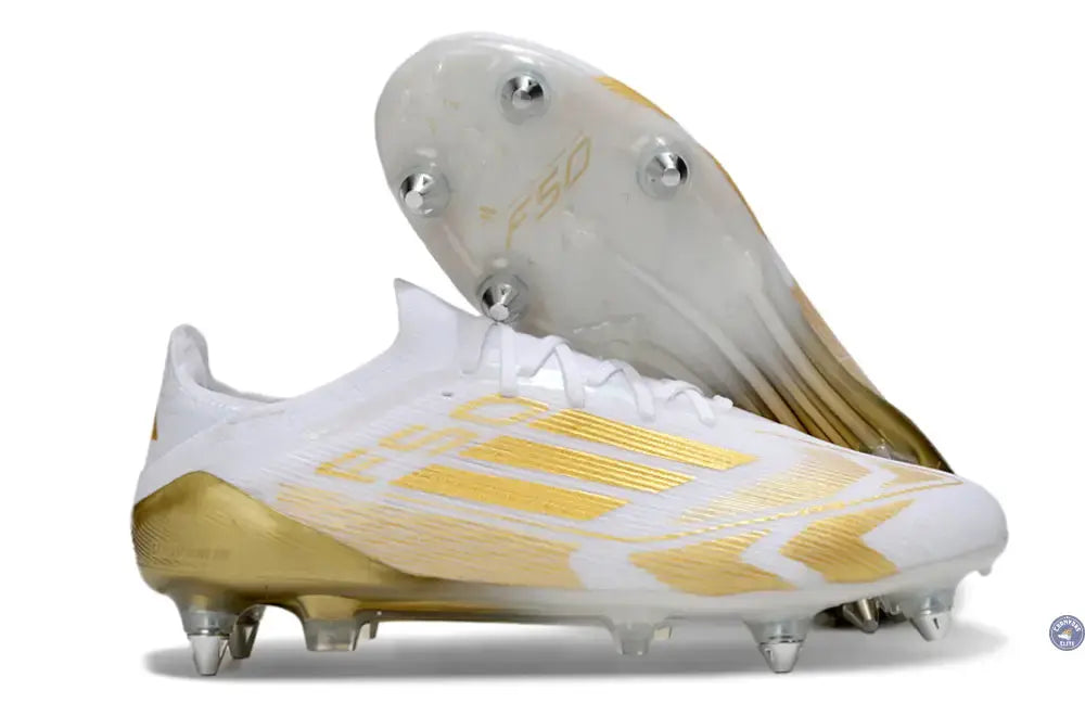 Image of F50 Elite Lacets SG - Blanc/Doré